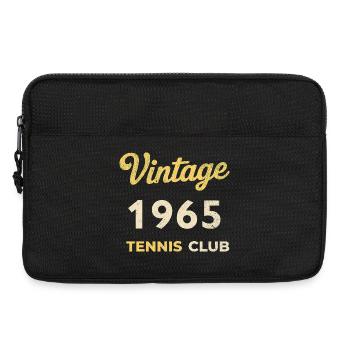 Cadeau d’anniversaire rétro vintage du club de tennis de 1965 - Sacoche pour ordinateur portable 13 pouces - noir - Devant