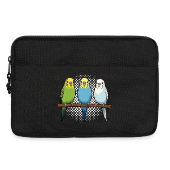Wellensittich Wellensittichbesitzer Wellensittiche - Laptoptasche 13" - Schwarz - Vorne