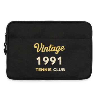 Vintage 1991 Tennis Club Retro Birthday Gift - Laptop bag 13" - black - Front