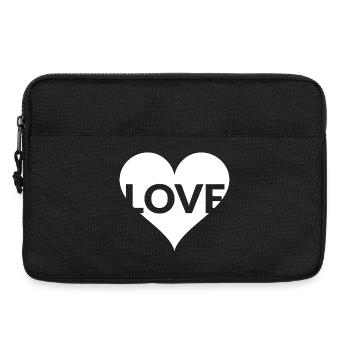 Cœur Typer Love Design - Sacoche pour ordinateur portable 13 pouces - noir - Devant