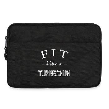 Fit wie ein Turnschuh - Laptoptasche 13" - Schwarz - Vorne