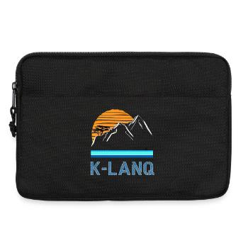 K-LANQ Calanques Marseille Outdoor Vintage - Laptop bag 13" - black - Front