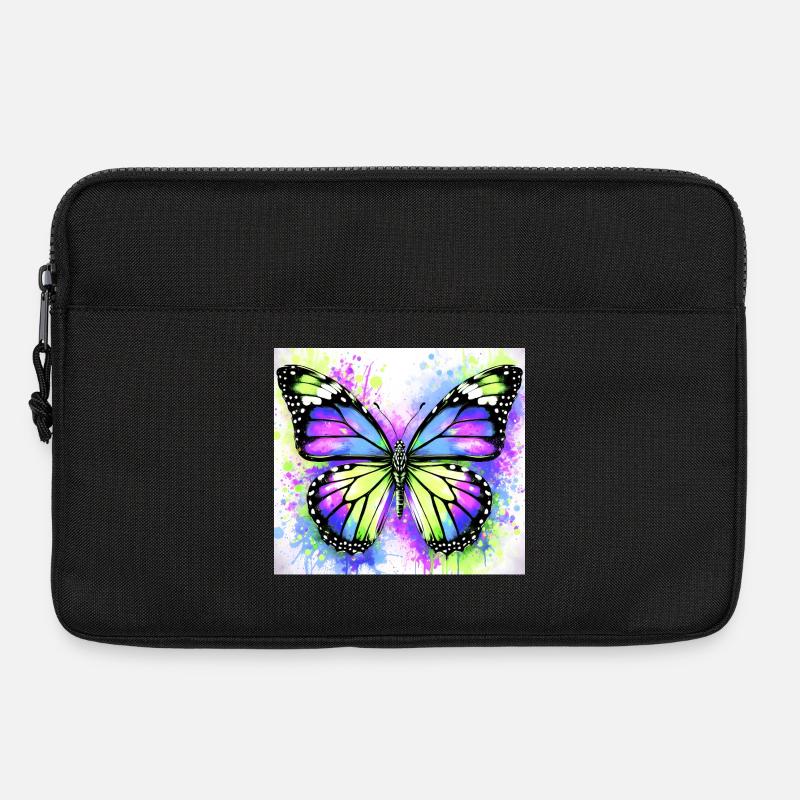 Schmetterling - Laptoptasche 13" - Schwarz