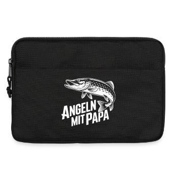 Angeln mit Papa - Laptoptasche 13" - Schwarz - Vorne
