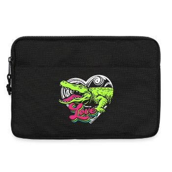 Crocodile Hunting - Laptop bag 13" - black - Front