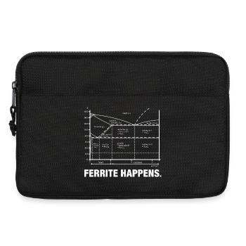 Iron Carbon Diagram Nerd Ferrite Steel - Laptop bag 13" - black - Front
