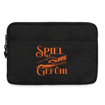 Klavier Spiel Mit Gefühl Pianist Klavierspieler - Laptoptasche 13" - Schwarz - Vorne