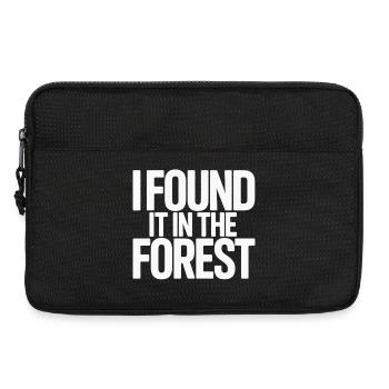 Zum Pilzesammeln Bereit: Steinpilze Sammeln - Laptoptasche 13" - Schwarz - Vorne
