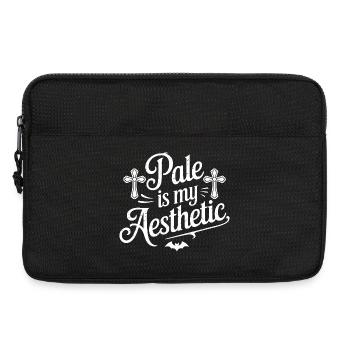 Pale Is My Aesthetic - Laptop bag 13" - black - Front