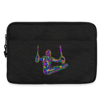 Gymnastique Gymnastique Gymnastique de ring Gymnastique colorée Gymnastique masculine - Sacoche pour ordinateur portable 13 pouces - noir - Devant