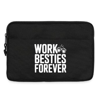 Meilleures amies du travail pour toujours - Sacoche pour ordinateur portable 13 pouces - noir - Devant