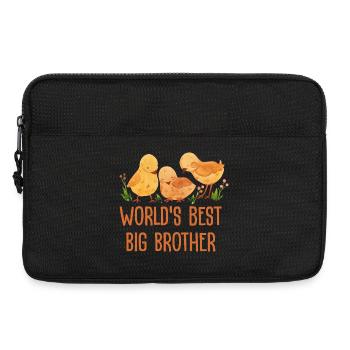 World's Best Big Brother - Laptop bag 13" - black - Front