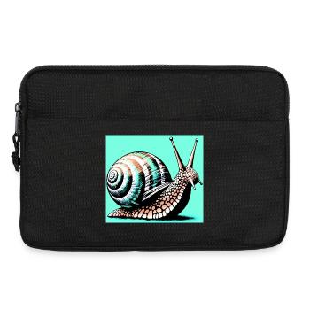 Schnecke - Laptoptasche 13" - Schwarz - Vorne