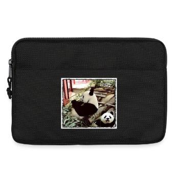Mode Panda activé - Sacoche pour ordinateur portable 13 pouces - noir - Devant