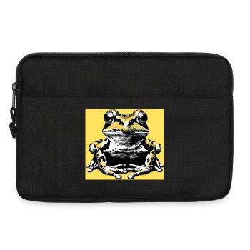 grenouille - Sacoche pour ordinateur portable 13 pouces - noir - Devant