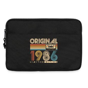 40 ans 40 ans 1986 Vintage Né - Sacoche pour ordinateur portable 13 pouces - noir - Devant