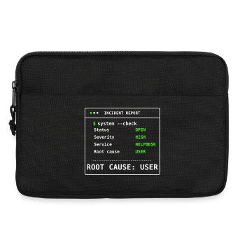 System Check Incident Report IT Humor Gift - Laptop bag 13" - black - Front