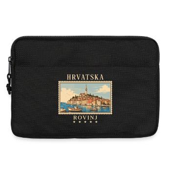 Kroatien Rovinj Vintage Reisemarke - Laptoptasche 13" - Schwarz - Vorne