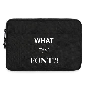 Was zum Teufel?! - Laptoptasche 13" - Schwarz - Vorne