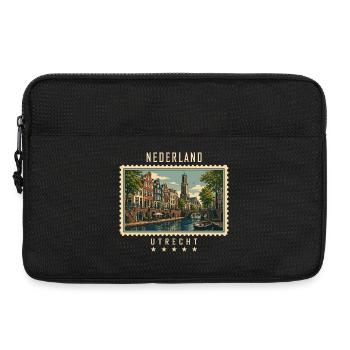 Niederlande Utrecht Vintage Reisemarke - Laptoptasche 13" - Schwarz - Vorne