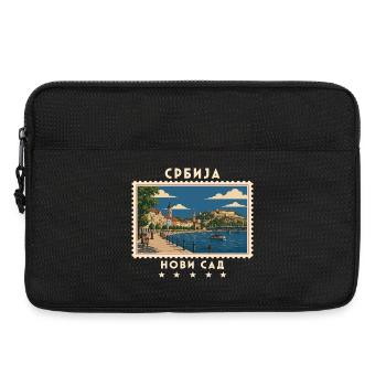 Serbien Novi Sad Vintage Reisemarke - Laptoptasche 13" - Schwarz - Vorne