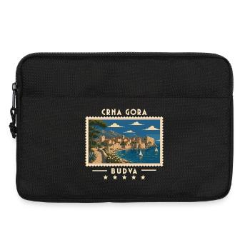 Montenegro Budva Vintage Reisemarke - Laptoptasche 13" - Schwarz - Vorne