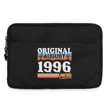 Vintage August 1996 Vintage Retro Birthday - Laptop bag 13" - black - Front