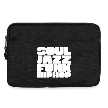 Soul Jazz Funk HipHop Typeface - Laptop bag 13" - black - Front