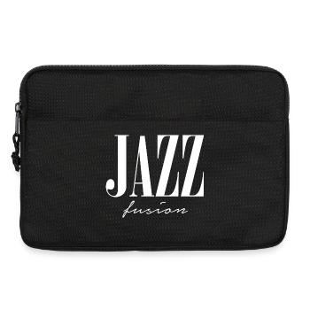Logo typographique Jazz Fusion - Sacoche pour ordinateur portable 13 pouces - noir - Devant