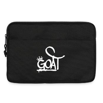 GOAT Couronne de graffiti la plus grande de tous les temps (blanche) - Sacoche pour ordinateur portable 13 pouces - noir - Devant