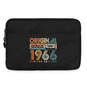 Anniversaire original vintage rétro vintage de 1966 - Sacoche pour ordinateur portable 13 pouces - noir - Devant