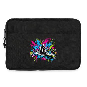 Rudern Graffiti - Laptoptasche 13" - Schwarz - Vorne