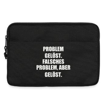 PROBLEM GELÖST. FALSCHES PROBLEM, ABER GELÖST. - Laptoptasche 13" - Schwarz - Vorne