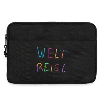 Weltreise Knetbuchstaben Farbenspiel - Laptoptasche 13" - Schwarz - Vorne