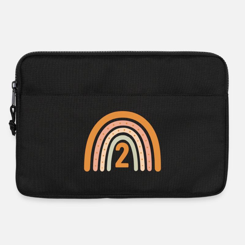 Second Birthday Rainbow - Laptop bag 13" - black