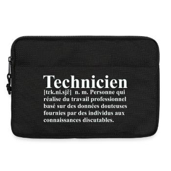 Technicien Définition - Sacoche pour ordinateur portable 13 pouces - noir - Devant
