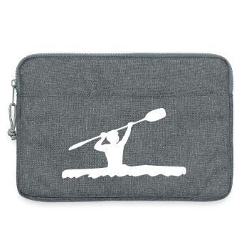Conducteur de canoë - Sacoche pour ordinateur portable 13 pouces - gris chiné - Devant