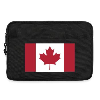 Étui de téléphone drapeau canadien - Sacoche pour ordinateur portable 13 pouces - noir - Devant