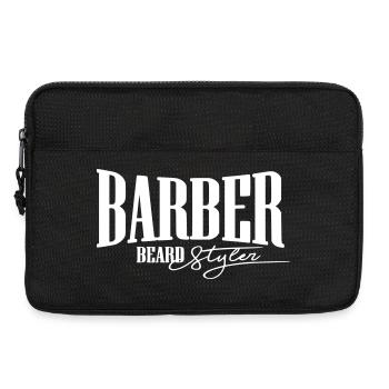 barbier bart styler scher herren frisör barbier cut - Sacoche pour ordinateur portable 13 pouces - noir - Devant