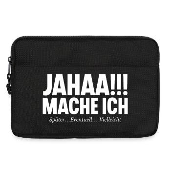 Jahaa!!! Mache Ich SPÄTER EVENTUELL VIELLEICHT - Laptoptasche 13" - Schwarz - Vorne