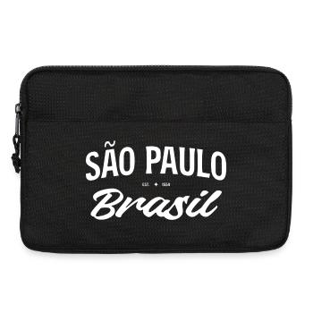 Sao Paulo Brasil Retro Script - Laptoptasche 13" - Schwarz - Vorne