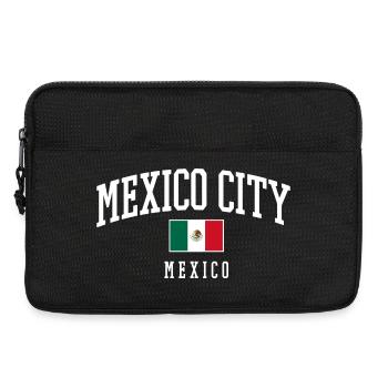 Drapeau typographique de Mexico - Sacoche pour ordinateur portable 13 pouces - noir - Devant