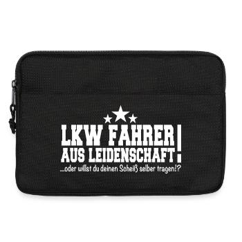 Lkw Fahrer lustig Spruch Geschenk - Laptoptasche 13" - Schwarz - Vorne