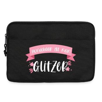 Hund Haustier Hundehaar Hunde Geschenk - Laptoptasche 13" - Schwarz - Vorne