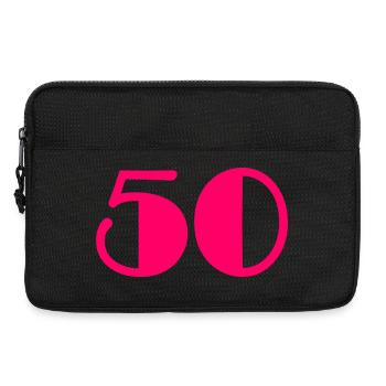 50. ANNIVERSAIRE. HAPPY BIRTHDAY - Sacoche pour ordinateur portable 13 pouces - noir - Devant