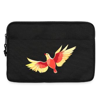 Oiseau planant dans le ciel - Sacoche pour ordinateur portable 13 pouces - noir - Devant