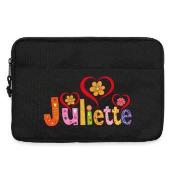 Nom personnalisé de Juliette - Sacoche pour ordinateur portable 13 pouces - noir - Devant