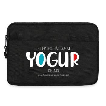 Knoblauchjoghurt (dunkel) - Laptoptasche 13" - Schwarz - Vorne