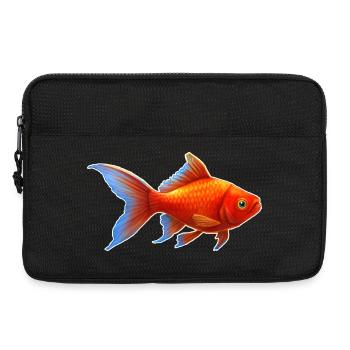 Goldfisch Nr.4 - Laptoptasche 13" - Schwarz - Vorne