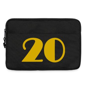20. 20 YEARS. 20th ANNIVERSARY. 20TH ANNIVERSARY. - Laptop bag 13" - black - Front